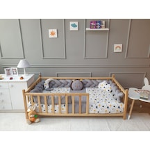Montessori Beşik Uyku Seti - Örgü Kenar Koruma