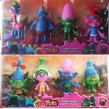 8'li Trolls Figur Seti