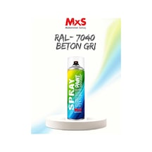 Mxs Ral 7040 Beton Gri Akrilik Sprey Boya 400 Ml Siyah