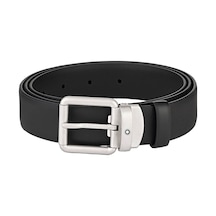 Montblanc Siyah 30 Mm Deri Kemer 129453