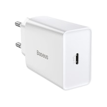 Baseus Speed Mini PD 20 W Type-C Hızlı Ev Şarj Cihazı Beyaz