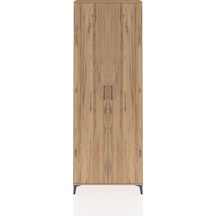 Arges Dolap 5 Raflı 2 Kapaklı 88x30x243 Çam-çam Çam