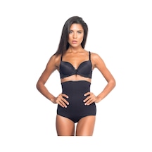 Alfa Expres Siyah Mı Emay 2079 Yüksek Bel Desenli Double Slip Korse