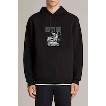 Led Zeppelin Failing Angel Baskılı Siyah Erkek Örme Sweatshirt (530988154)