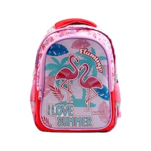 Muggle Okul Çantası Flamingo Rose Mu-7211 Çok Renkli