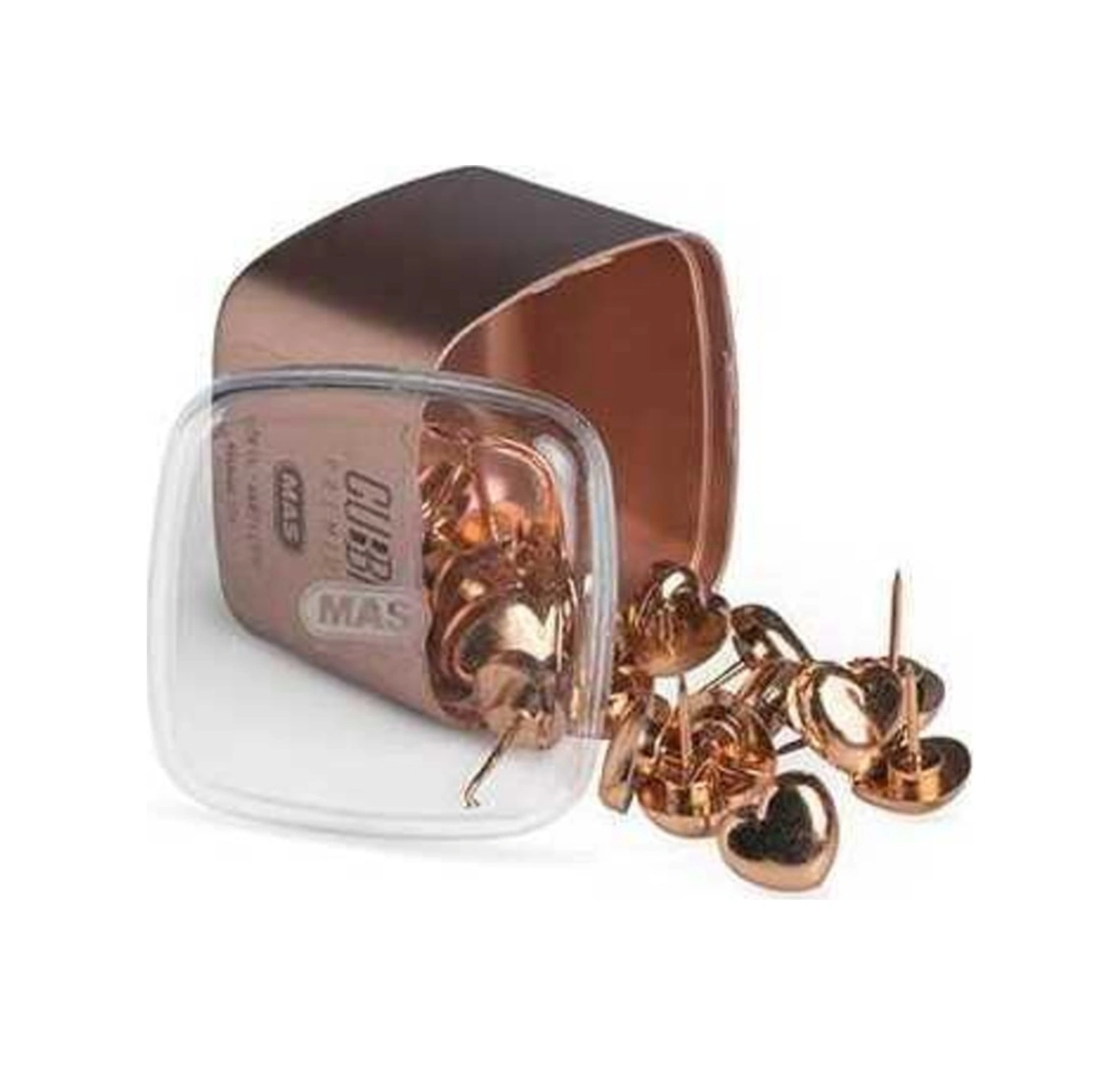 Cubbie Premium Kalp Harita Çivisi - Rose Gold