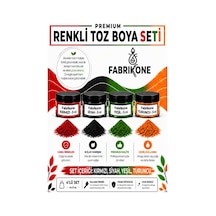 4'lü Set Premium Parafin Soya Wax Toz Mum Boyası Hobi Seti - 5 Cc Kırmızı, Siyah, Yeşil, Turuncu Bkfab4ksyt5g Çok Renkli