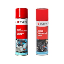 Würth Motor Temizleyici Sprey + Araç Içi Temizleyici Sprey 500 Ml