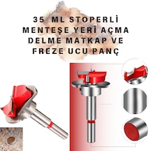 35 Mm Stoperli Menteşe Yeri Açma Delme Matkap Ve Freze Ucu Panç