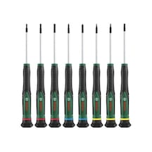 8 Parça Hassas Tornavida Seti Manyetik Uçlarla Ergonomik