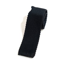 Demfashion Özel Desenli Örme Kravat - Siyah (538523298) Siyah