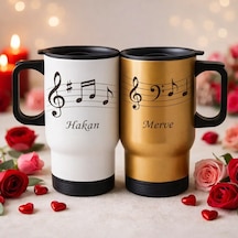 Bk Gift Kişiye Özel Sevgili Çift Tasarımlı 2li Kulplu Beyaz&gold Çelik Termos Mug 450 Ml -4, Sevgiliye Hediye, Sevgililer Günü Hediyesi Kobitmeyencom3