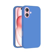 Apple Uyumlu iPhone 16 Plus Kılıf Yumuşak Dokulu Ve Magsafeli Gravita Premium Kapak Mavi
