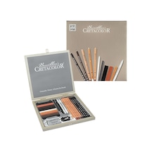 Cretacolor Passion Box Drawing Set Premium Çizim Seti Ahşap Kutu