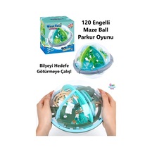 Yeni Trend Maze Ball 120 Engelli Parkur Labirent Topu Mavi Yeşil 12cm Çap