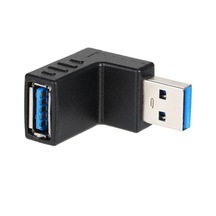 Skycity Usb 3.0 Am/af 90 Derece Yukarı Dönük Adaptör - Hızlı 5 Gbps Transfer, Sertifikalı Çevre Dost Malzeme, Siyah, Bağlantı Gerilimini Azaltır