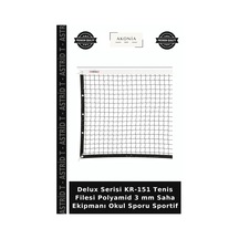 Delux Serisi Kr-151 Tenis Filesi Polyamid 3 Mm Saha Ekipmanı Okul Sporu Sportif