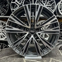 20 İnç 5x112 Audi A4 A6 A8 Uyumlu Siyah Elmas Kesim Jant 4 Adet