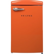 Vestel Retro SB14111 122 L Statik Buzdolabı Turuncu