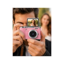 Yeni Nesil Dijital Kamera 48 Mp Selfie Vlog Kamera Flip Screen Zoomlu Standart Standart