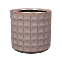 Pembe Renkli Seramik Saksı 14x13 Cm -