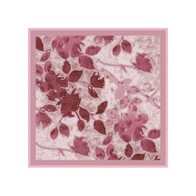 Aker Tivil İpek Eşarp 9103713 - 991 Gül Kurusu Batik Desen 2025 Sonbahar - Kış Sezonu
