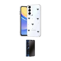 Cep Samsung Uyumlu Galaxy S24 Fe Kılıf Yörünge Form İkili Koruma Seti Najmaddin Desen 4
