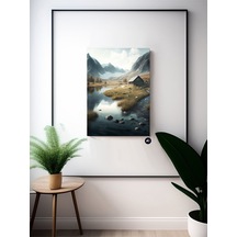 Kuzey Huzuru Iskandinav Tarzı Poster