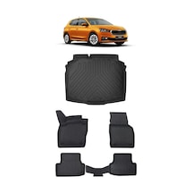 Skoda Fabia 2026 Model İle Uyumlu 5d Premium Ekstra Havuzlu Paspas Ve Bagaj Havuzu Set