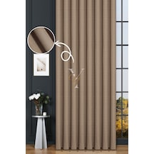 Keten Fon Perde V-4010 Latte Latte