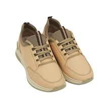 Dgn Kadın Bağcıklı Sneaker Bej