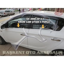 Hyundai İ20 Krom Cam Çıtası 4 Parça 2008-2014 Paslanmaz Çelik