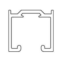 Hafele Slide Sürme Kapak Alüminyum Üst Ray 2.5 Metre