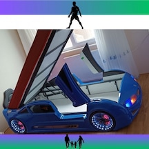 Önden Açılır Bazalı Bmw Karyola Mavi Diğer