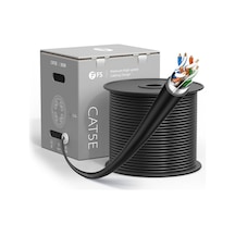 Canovate Cat5e 305 M 23 Awg  Pvc Utp Bakır Lan Veri Kablosu Siyah