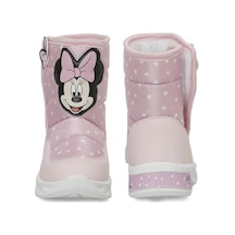 Mınnıe Mouse Salta Pembe Cırtlı Kürklü Kız Çocuk Kar Botu Pembe
