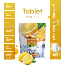 Tbrush Limon&Nane Aromalı Ferahlatıcı Ağız Tableti - Ağız Kokusu Önleyici Pastil-Şekersiz