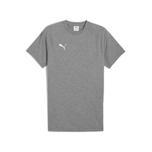 Puma Teamevostripe Tee Erkek Günlük Tişört 65995333 Gri Gri