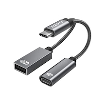 Hepu Hp-z05 Type-c To Type-c + Usb Dönüştürücü Adaptör -