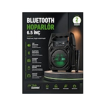 10w Güçlü Ses Performanslı Bluetooth Karaoke Hoparlörü Çok Renkli
