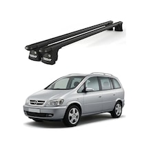 Trio-ı Opel Zafira 1998-2002 Uyumlu Siyah Kilitli Ara Atkı 120cm Port Bagaj Tavan Barı