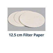 Filtre Kağidi, 125 Mm,Beyaz Bant-Yavaş,100 Adetlik Paket