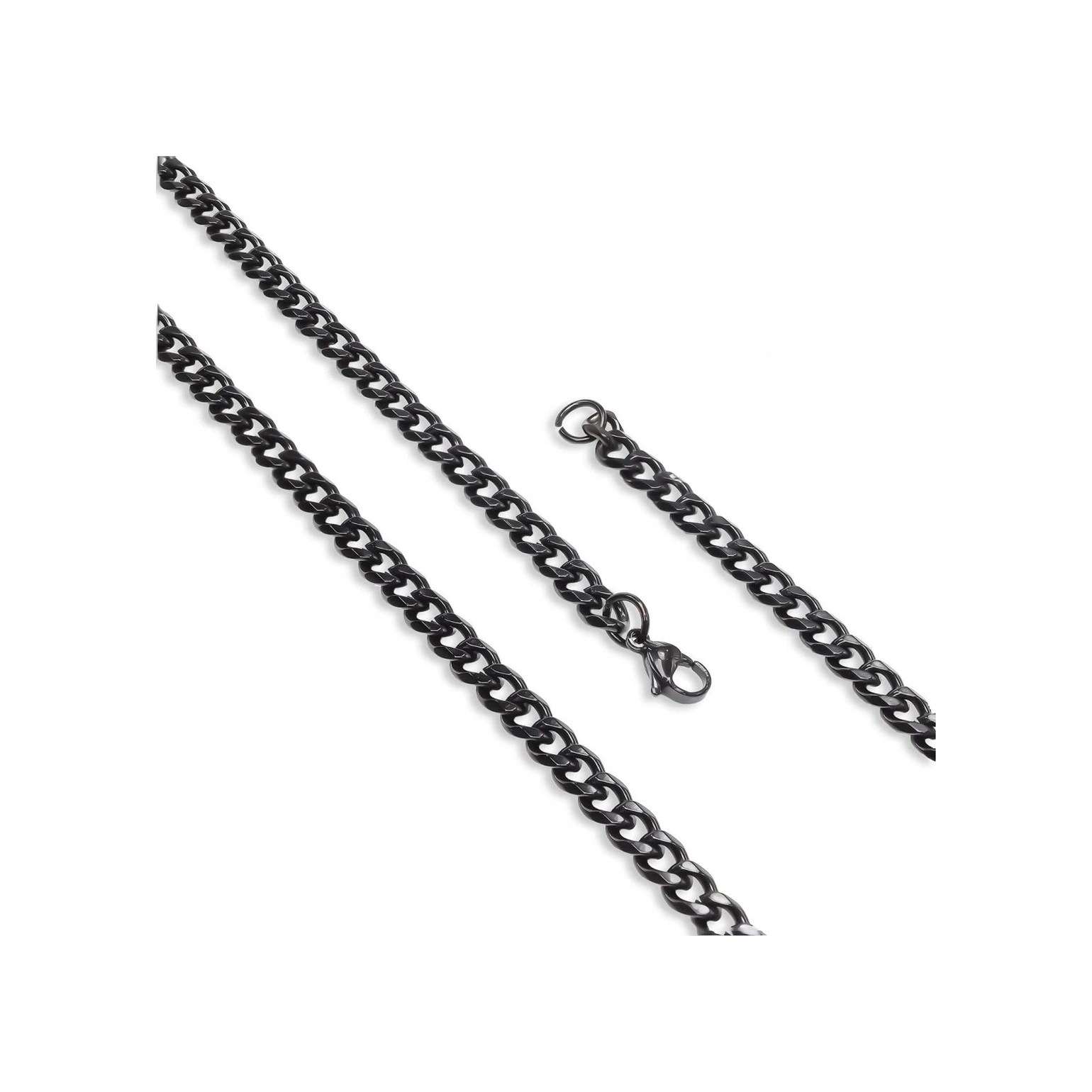 Moncuk Design Çelik Erkek Siyah Kolye 1.6mm 3351cek009 Siyah