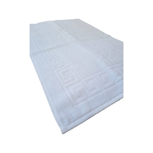 2 Li Ayak Izli Banyo Paspas 100 Pamuklu Ayak Havlusu 50X70 Cm Çok Renkli