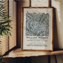 William Morris Çerçevesiz Poster, Modern Dekoratif Çerçevesiz Poster, Tablo, Morris-1, 21 X 30