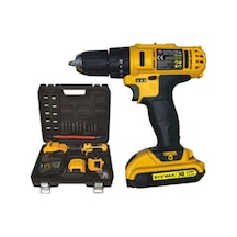 Moonshop 0-62-511 Darbeli 24W Çift Bataryalı Özel Çantalı Şarjlı Matkap