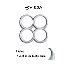 14 Jant Beyaz Lastik Yazısı 4 Adet Set