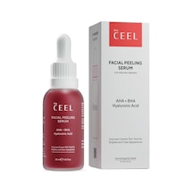 The Ceel Aha%10 + Bha%2 Kırmızı Peeling Yüz Serumu 30 Ml, Cilt Tonu Eşitleyici Ve Gözenek Sıkılaştırıcı Yenileyici Asit Serum, Glikolik Asit Ve Panthenol İçeren Leke Karşıtı Bakım