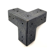 Antika Tarz Dekoratif Pirinç Köşe Gönye - 68x68 Mm, Oksit Diğer