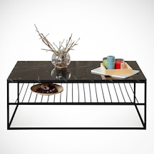 Etna Siyah Mermer Orta Sehpa Metal & Orta Masa Royal /Metal Ayak Etna Siyah Mermer Orta Sehpa Metal & Orta Masa Royal /Metal Ayak